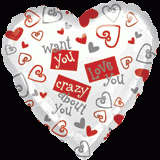 18" 簡短一句:I Love U(#08135)  240.NTD