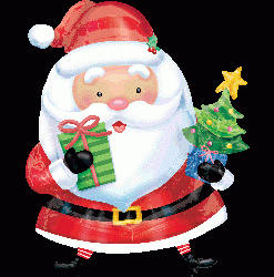 抱著樹的聖誔老人(66X93cm)(27229)  560.NTD