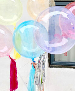 新品上架~20吋水晶紅色泡泡空飄球(約可飄浮3~5天)  490.NTD