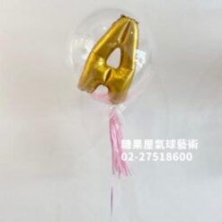 18吋日本泡泡球+字母(顏色-金 銀 玫瑰金任選1色) 800.NTD