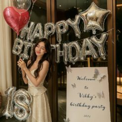 簡約少女生日佈置｜編號004