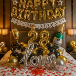 28歲生日派對驚喜氣球佈置