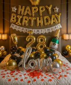 28歲生日派對驚喜氣球佈置
